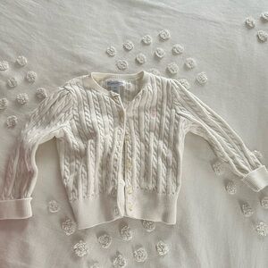 Baby Girl Polo Ralph Lauren Cream Cable Knit Sweater